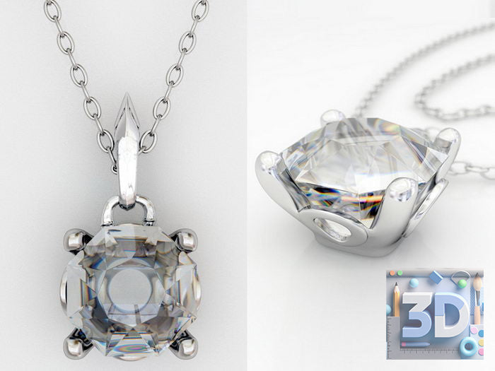 Diamond Necklace 3D Model