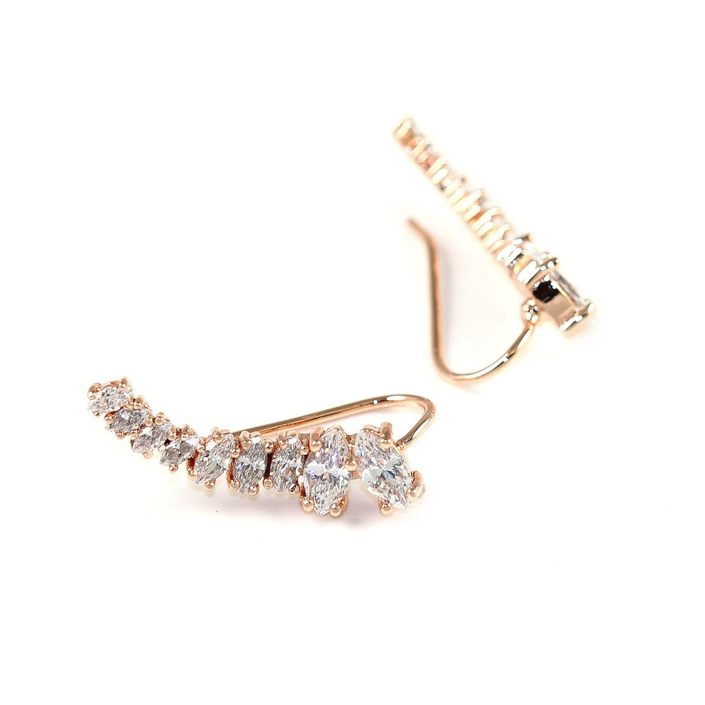 Marquise Ear Climbers