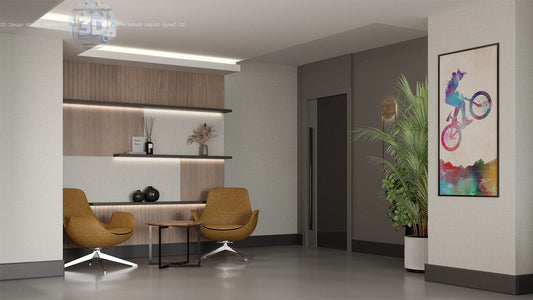 Modern Detailed Secretary Office 3D model