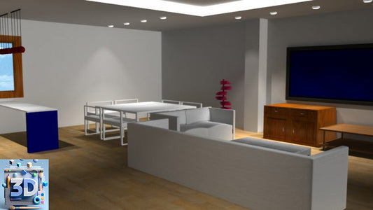 Little Living Room 3D Model