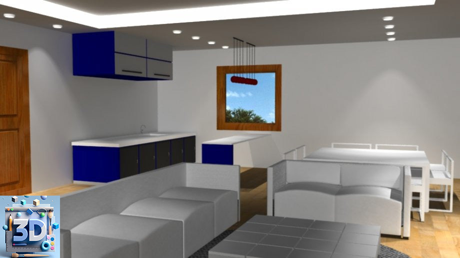 Little Living Room 3D Model