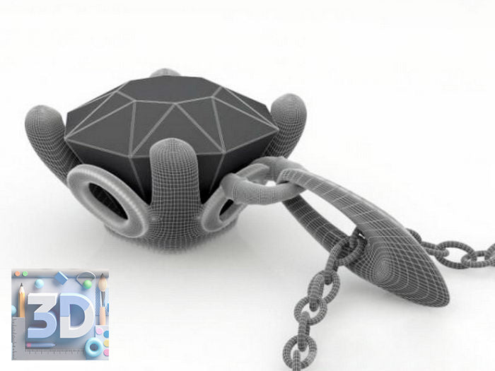 Diamond Necklace 3D Model