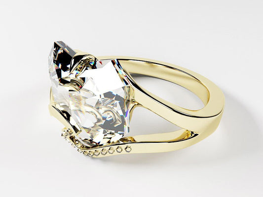 Heart Shaped Diamond Ring Model