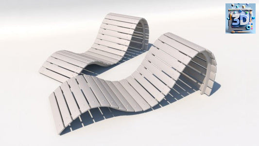 Solid sun chair 3D design Model